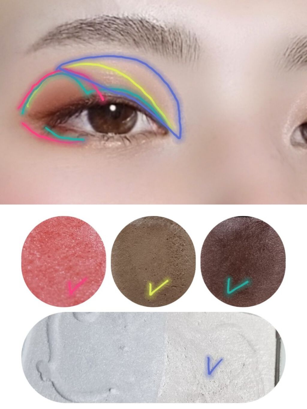 グロウツインカラー/キャンメイク/アイシャドウパレットを使ったクチコミ（2枚目）