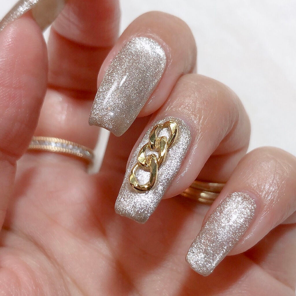 マグネットジェル/NAILTOWN/ジェルネイルを使ったクチコミ(4枚目)