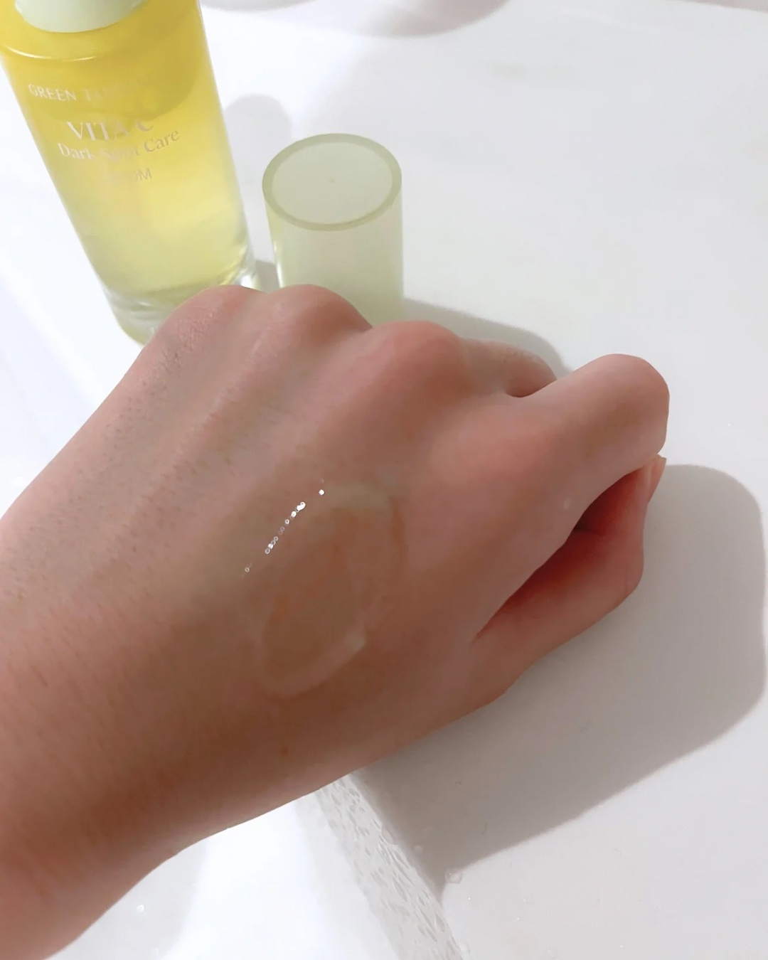 グリーンタンジェリン ビタC ダークスポットケアセラム 30ml【旧】/goodal/美容液を使ったクチコミ（3枚目）