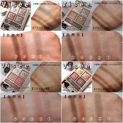 パノラマデザイン アイパレット/Visée/アイシャドウパレットを使ったクチコミ(9枚目)