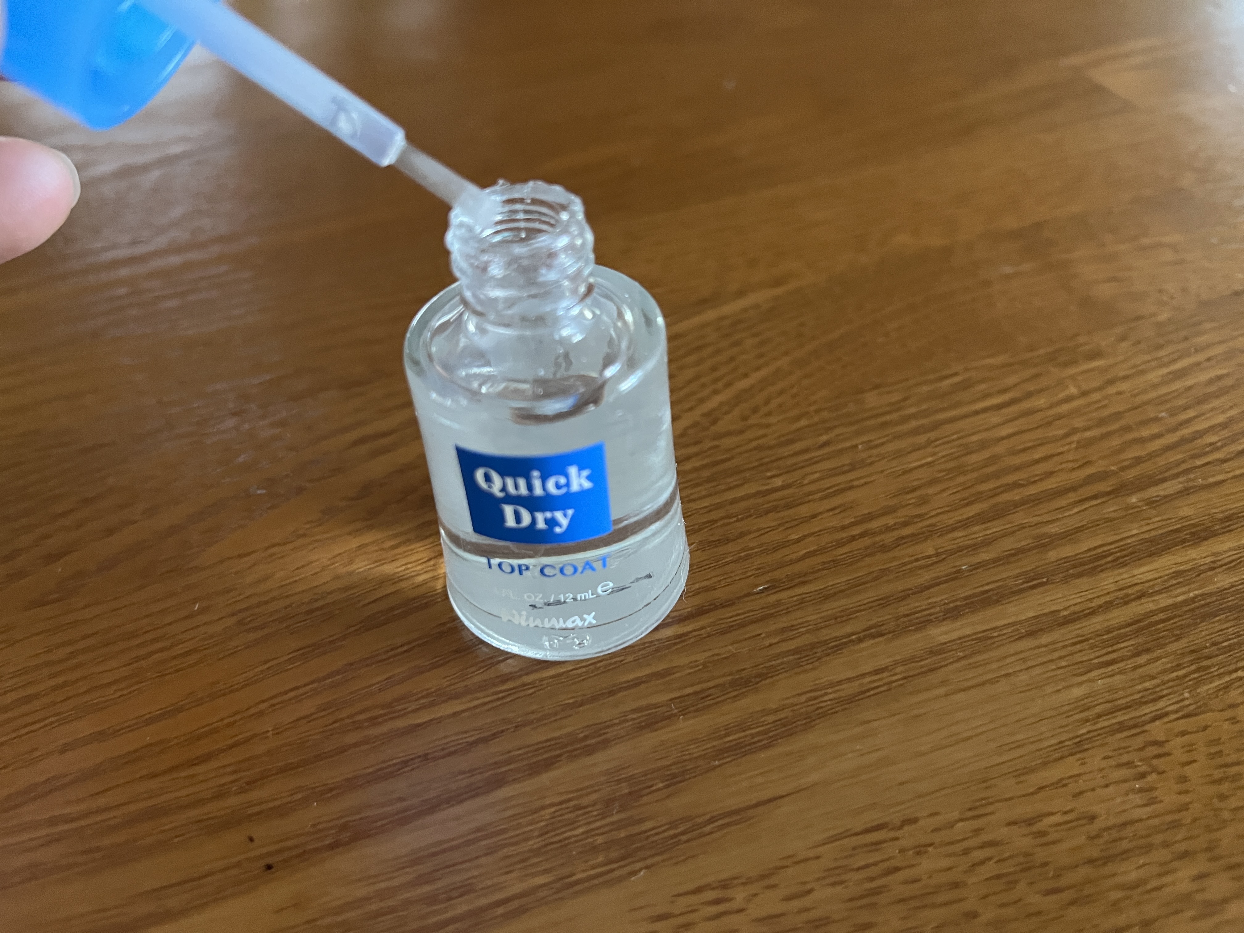 DAISO ウィンマックス クイックドライ トップコートのクチコミ「DAISO

ウィンマックス　ネイルケアシリーズ
クイックドライトップコート


刷毛が大きめ.....」（3枚目）