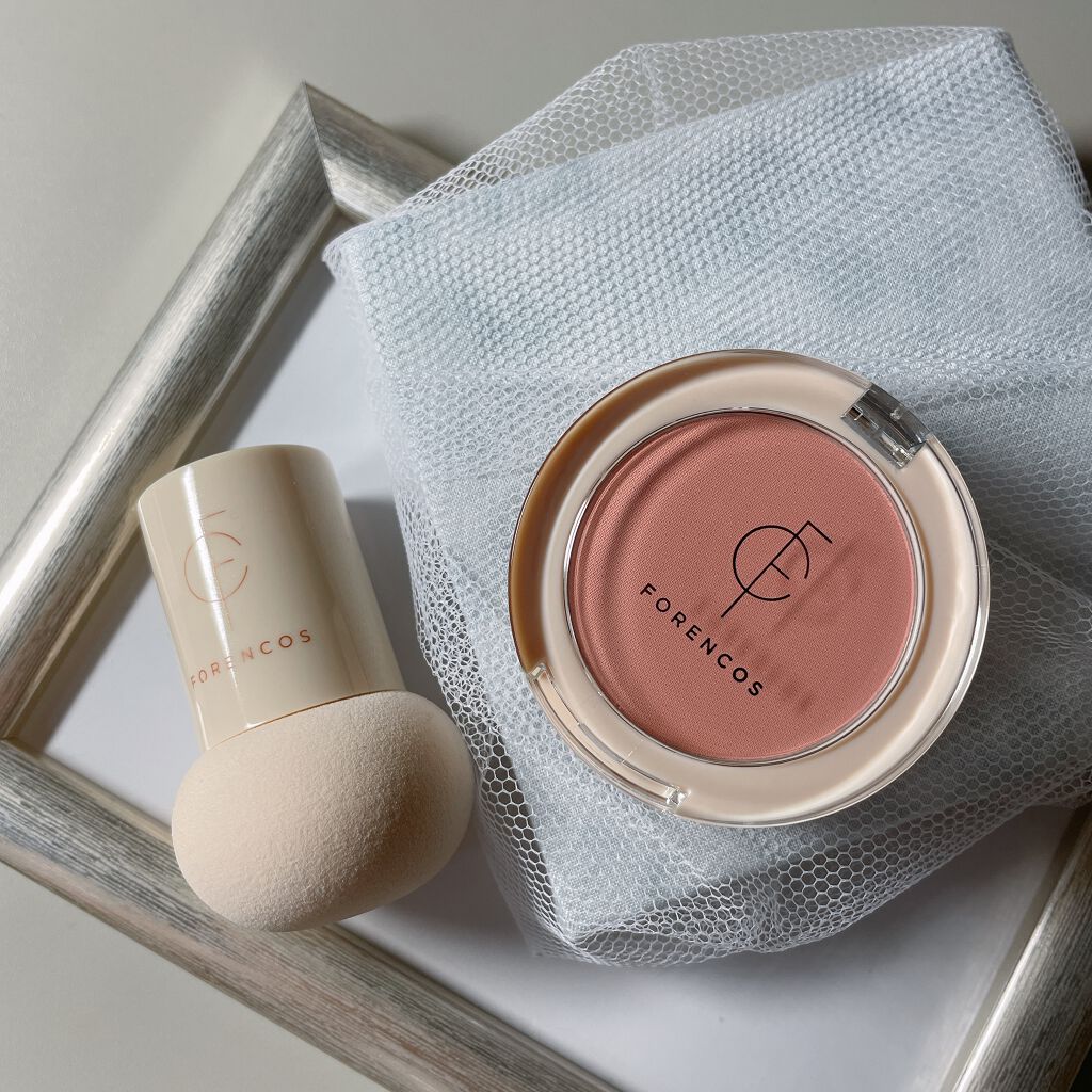 ベアブラッシャー パフ付き/フォレンコス/パウダーチークを使ったクチコミ(2枚目)