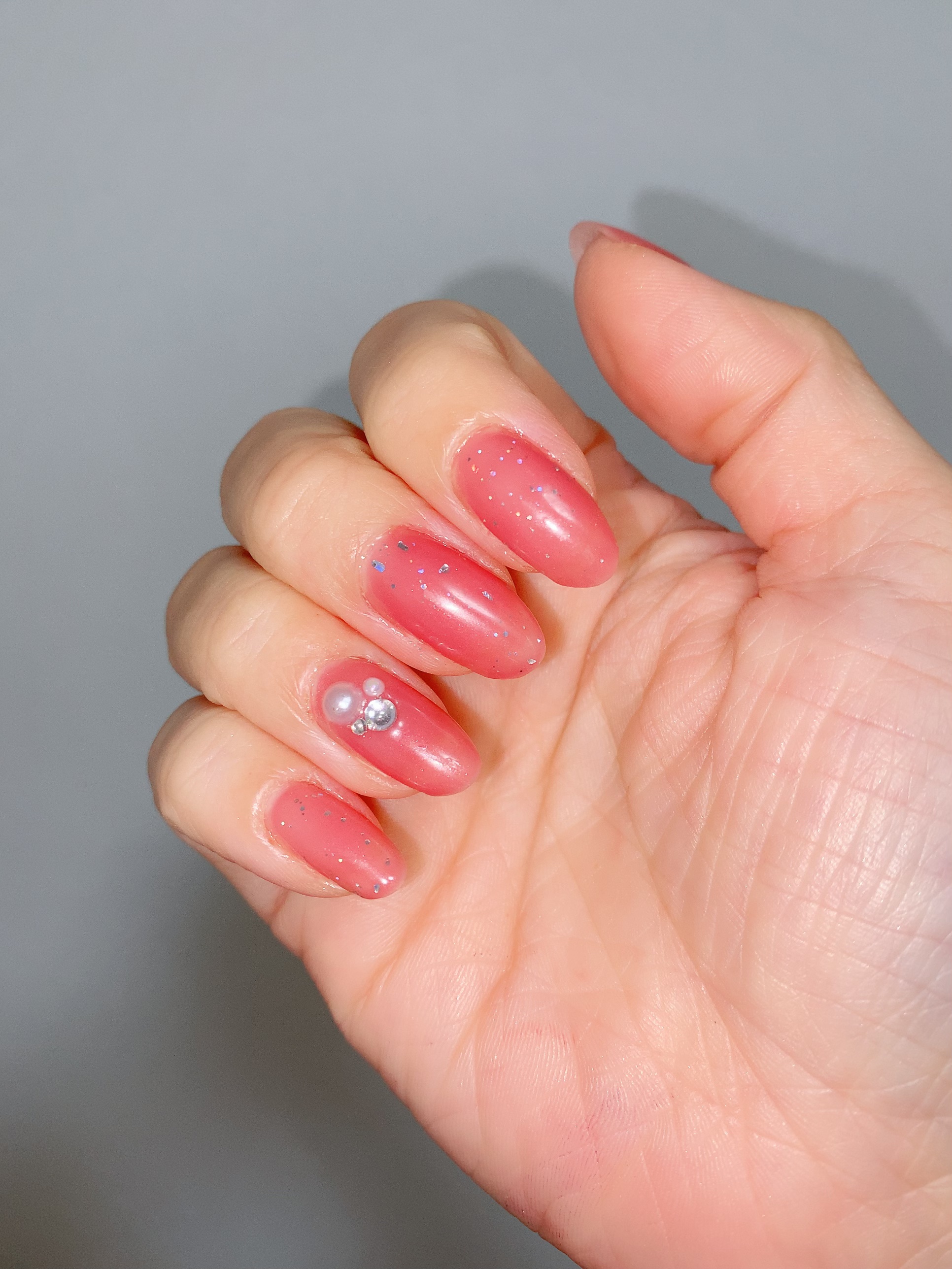 ジェルネイル GM136 ブルームピンク/ジェルミーワン/ジェルネイルを使ったクチコミ（3枚目）