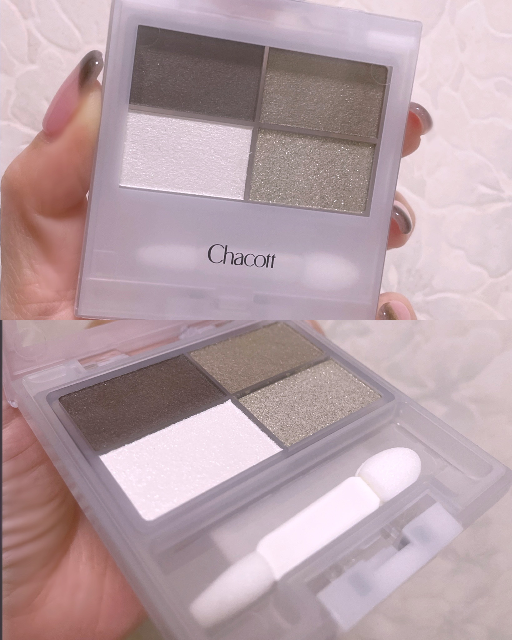 フェイスカラーパレット 510 モノクロームグレイ/チャコット・コスメティクス/アイシャドウパレットを使ったクチコミ（2枚目）