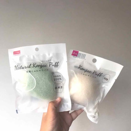 天然こんにゃくパフ/DAISO/その他スキンケアグッズを使ったクチコミ(2枚目)