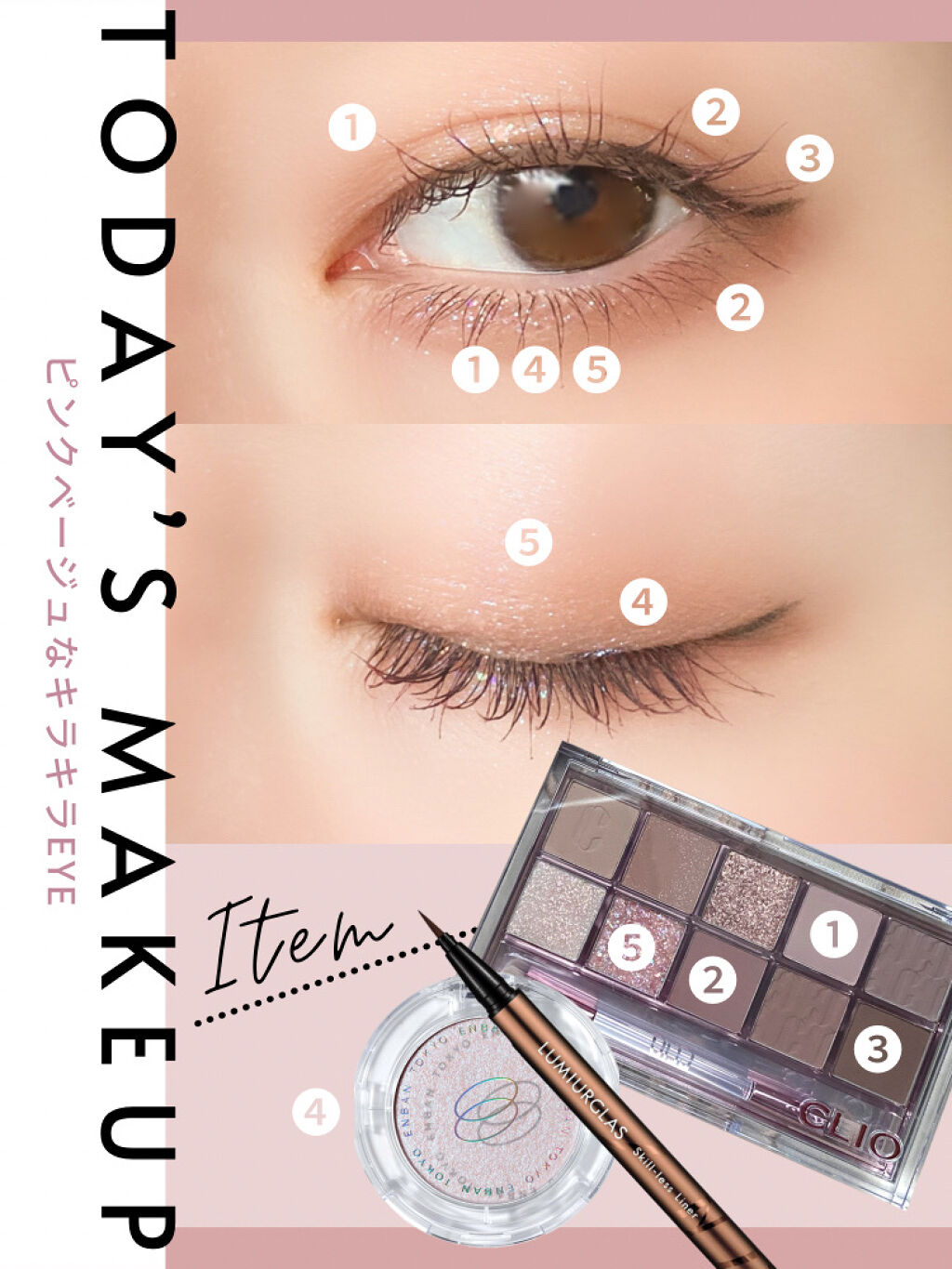 マルチグリッターカラー/ENBAN TOKYO/単色アイシャドウを使ったクチコミ（2枚目）