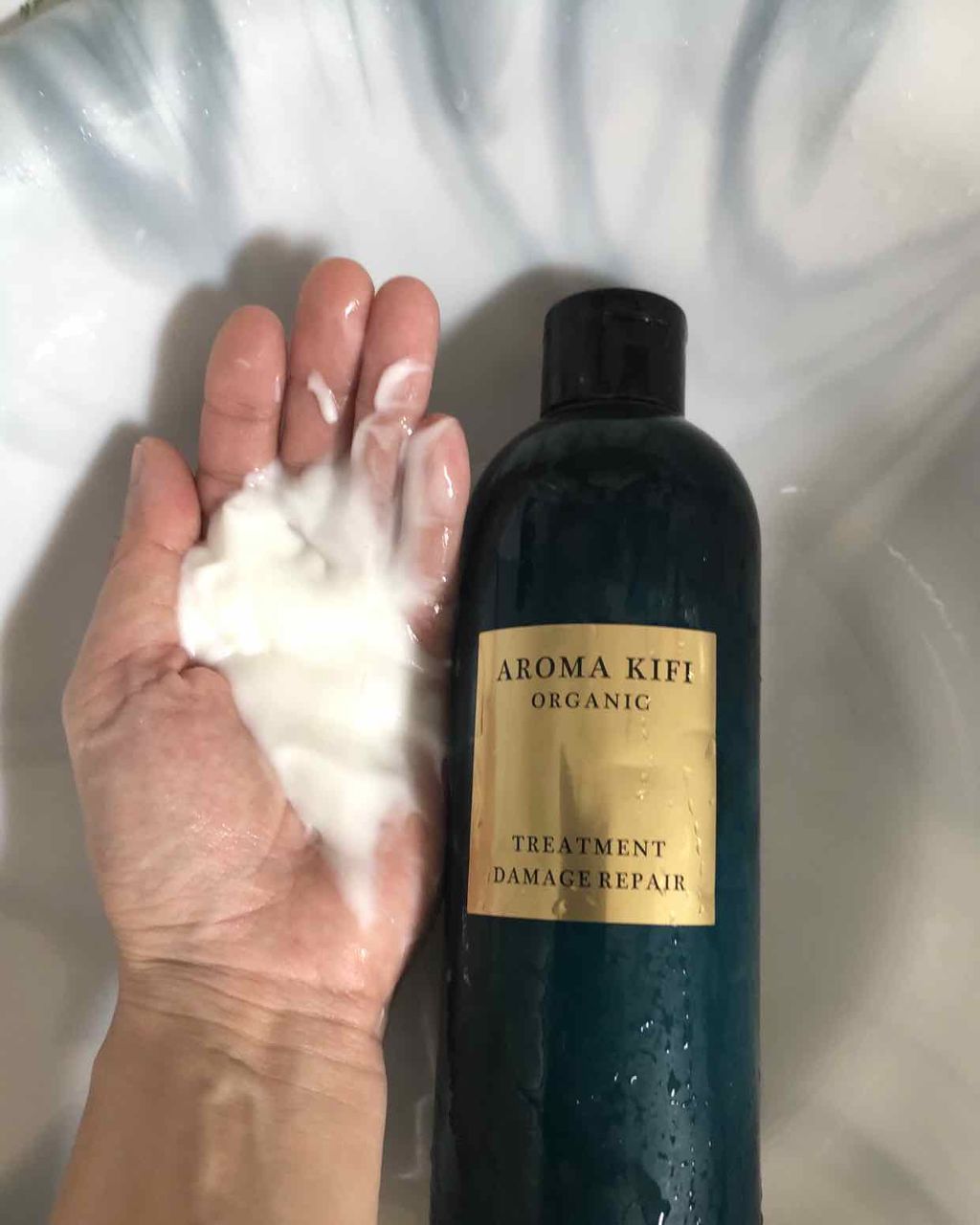 オーガニック シャンプー／トリートメント＜ダメージリペア＞/AROMA KIFI/シャンプー・コンディショナーを使ったクチコミ（2枚目）