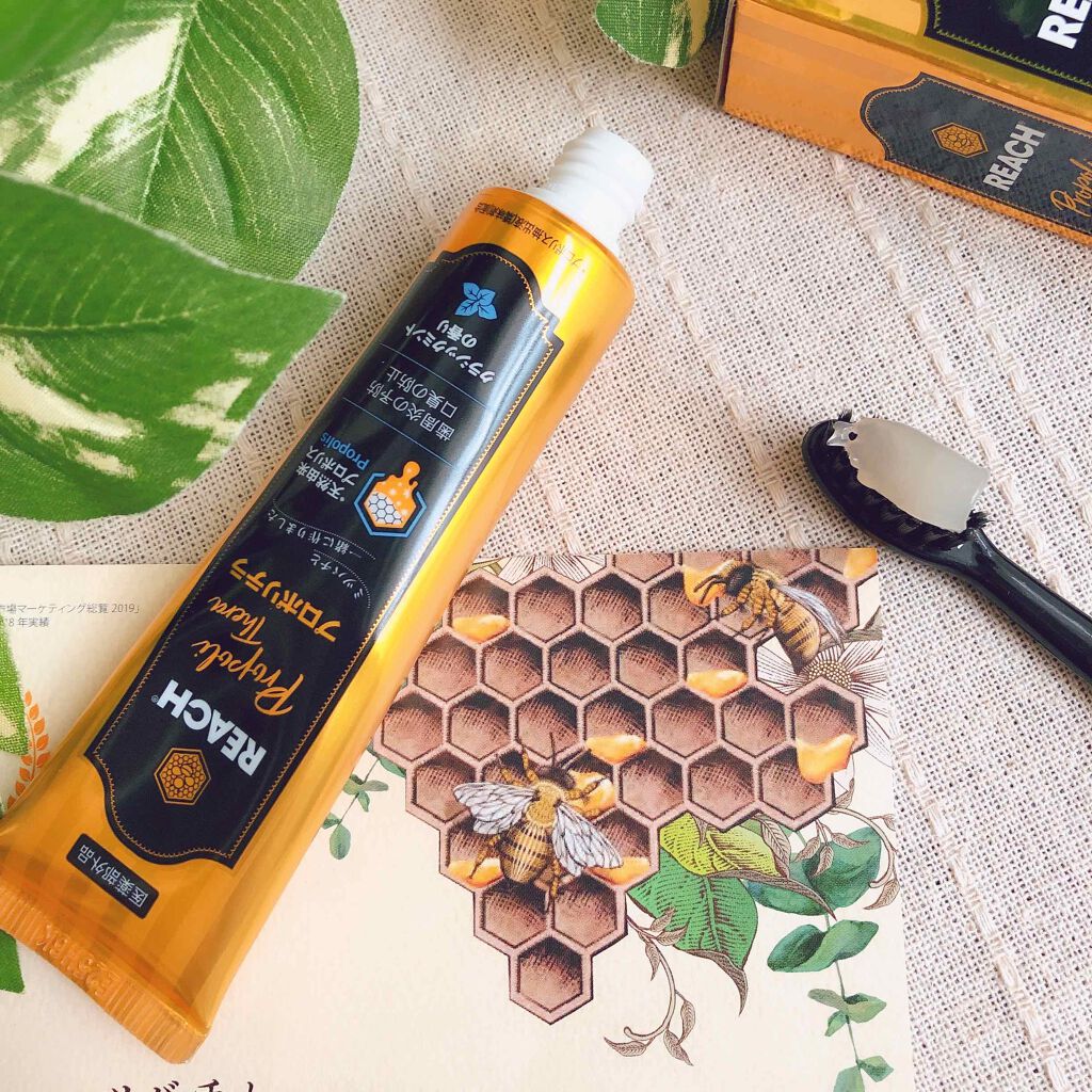 MOMO@フォロバ100% on LIPS 「リーチ歯磨き粉を試してみました✨✨✨..みつばちが作る歯のバリ..」(1枚目)