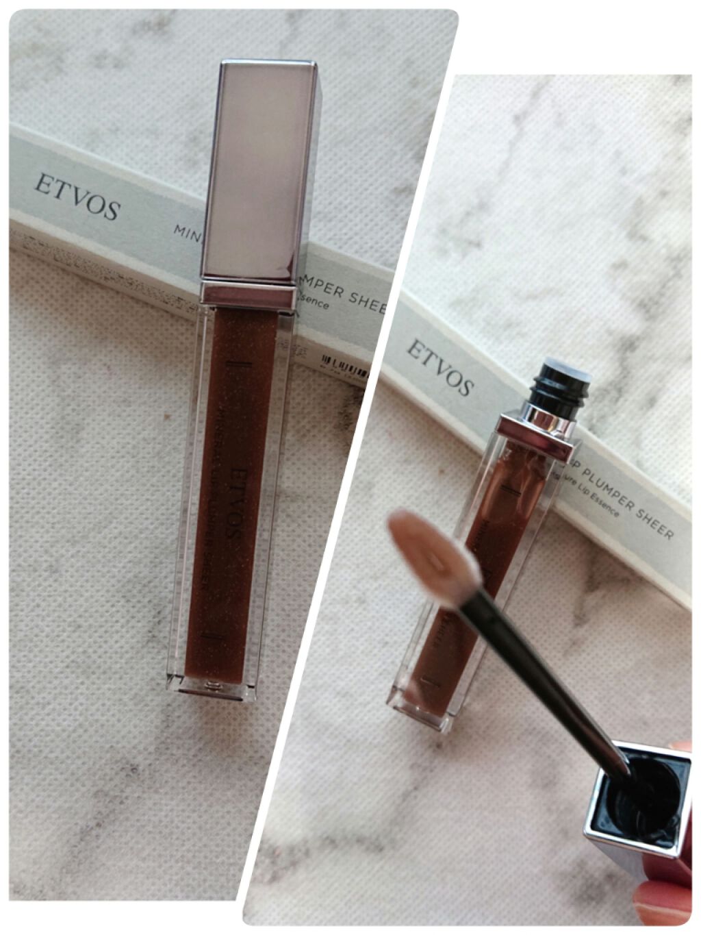 ミネラルリッププランパー シアー/エトヴォス/リッププランパーを使ったクチコミ（3枚目）