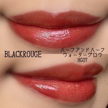 ハーフアンドハーフ ウォーターグロウ​/BLACK ROUGE/口紅を使ったクチコミ（2枚目）