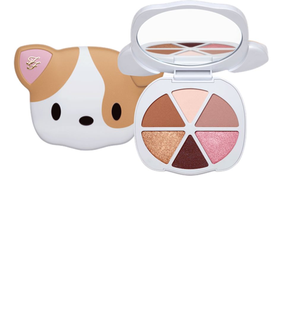 ♡トゥーフェイスド♡限定品♡犬型アイシャドウパレットフェイスカラーチークリップ♡ 試してみた】クローバー プリティ パピー ミニ アイシャドウ パレット