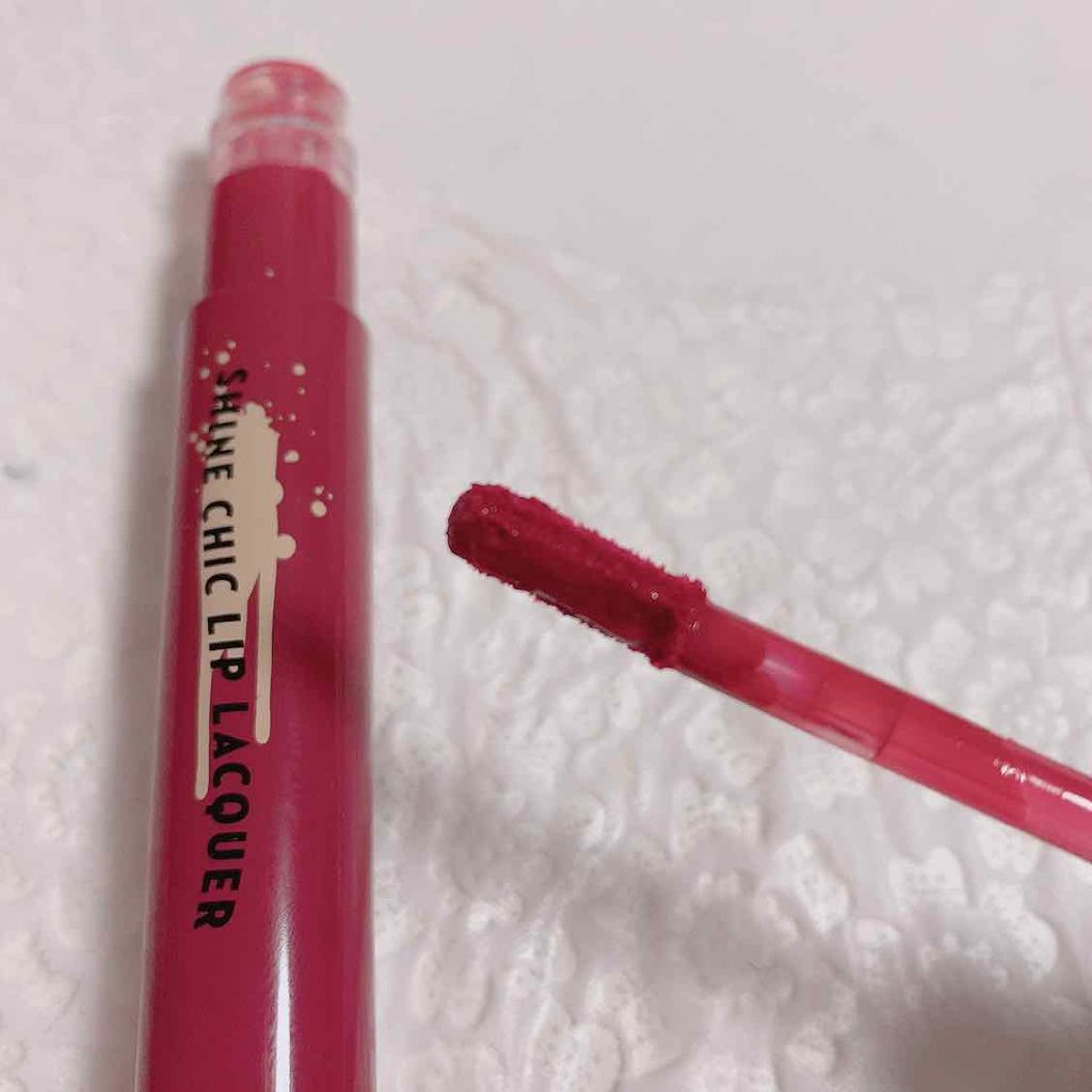 シャインシックリップラッカー/ETUDE/リップグロスを使ったクチコミ(2枚目)