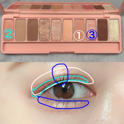 プレイカラー アイシャドウ/ETUDE/アイシャドウパレットを使ったクチコミ(3枚目)