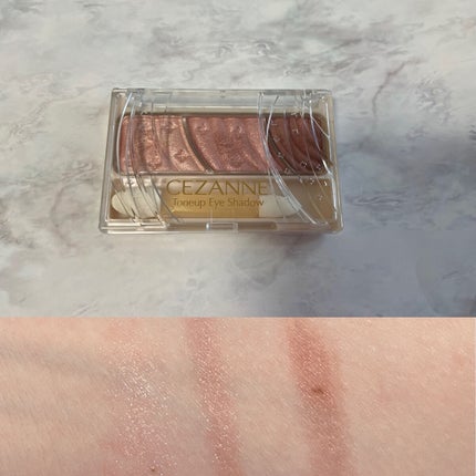 トーンアップアイシャドウ/CEZANNE/アイシャドウパレットを使ったクチコミ(2枚目)