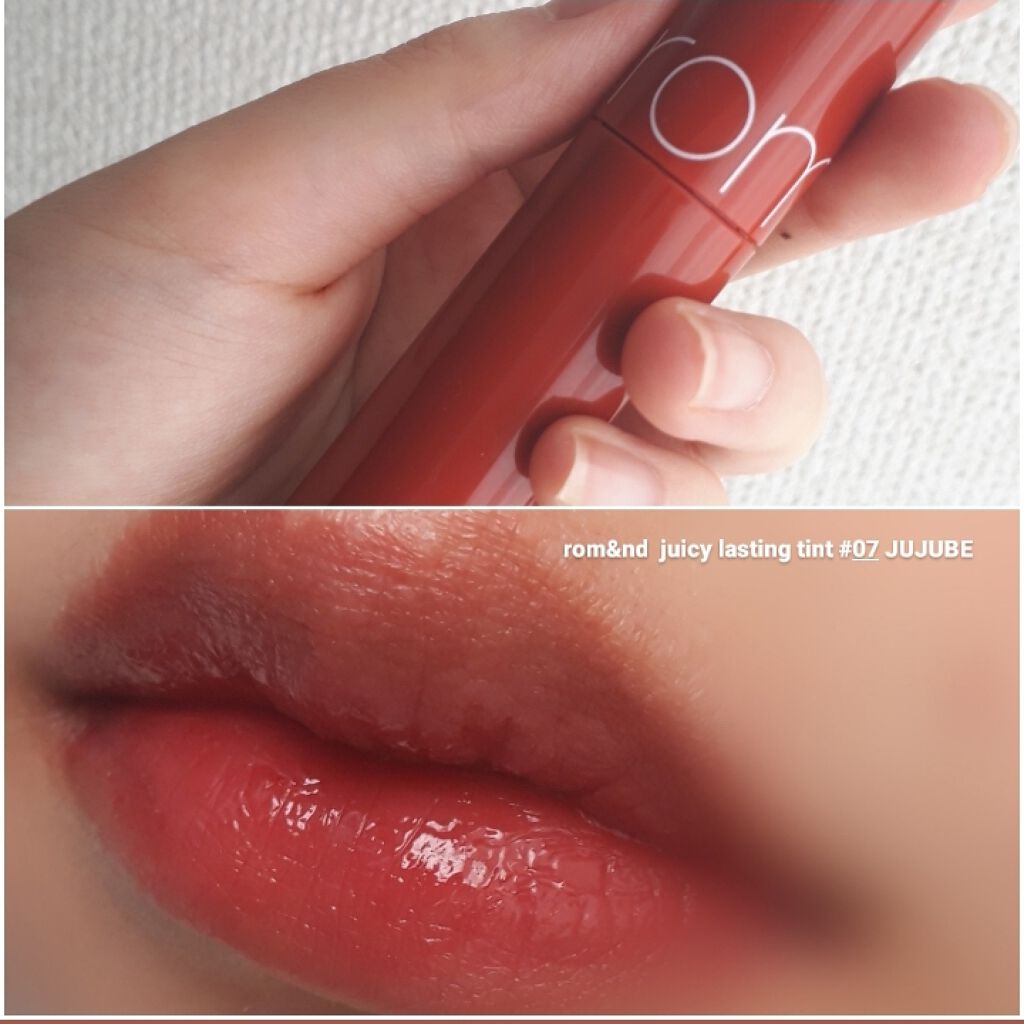 ジューシーラスティングティント/rom&nd/リップティントを使ったクチコミ（1枚目）
