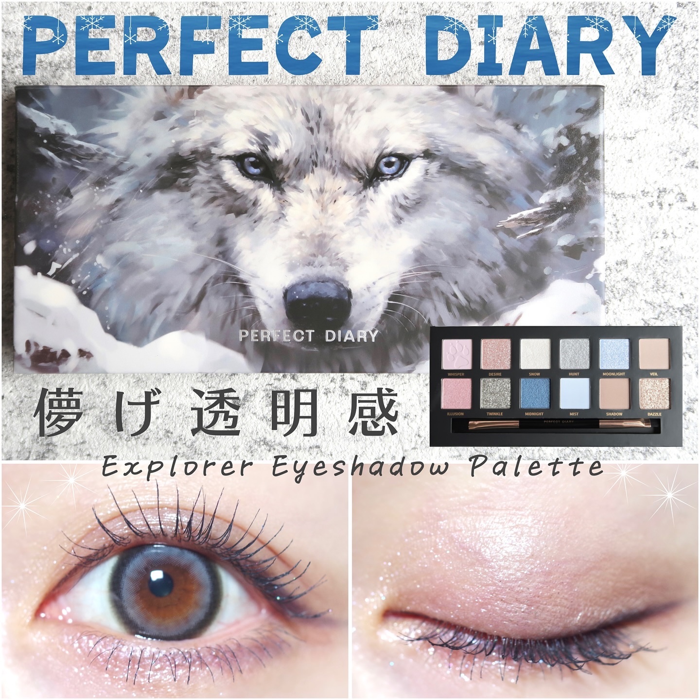 エクスプローラ12色 動物アイシャドウパレット/PERFECT DIARY/アイシャドウパレットを使ったクチコミ（1枚目）