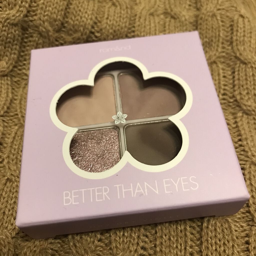 ベターザンアイズ/rom&nd/アイシャドウパレットを使ったクチコミ（1枚目）