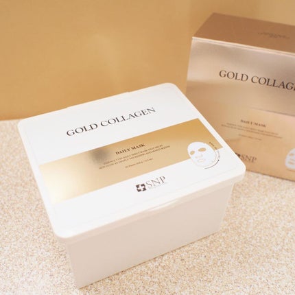 ゴールドコラーゲンデイリーマスク/SNP/シートマスク・パックを使ったクチコミ(3枚目)