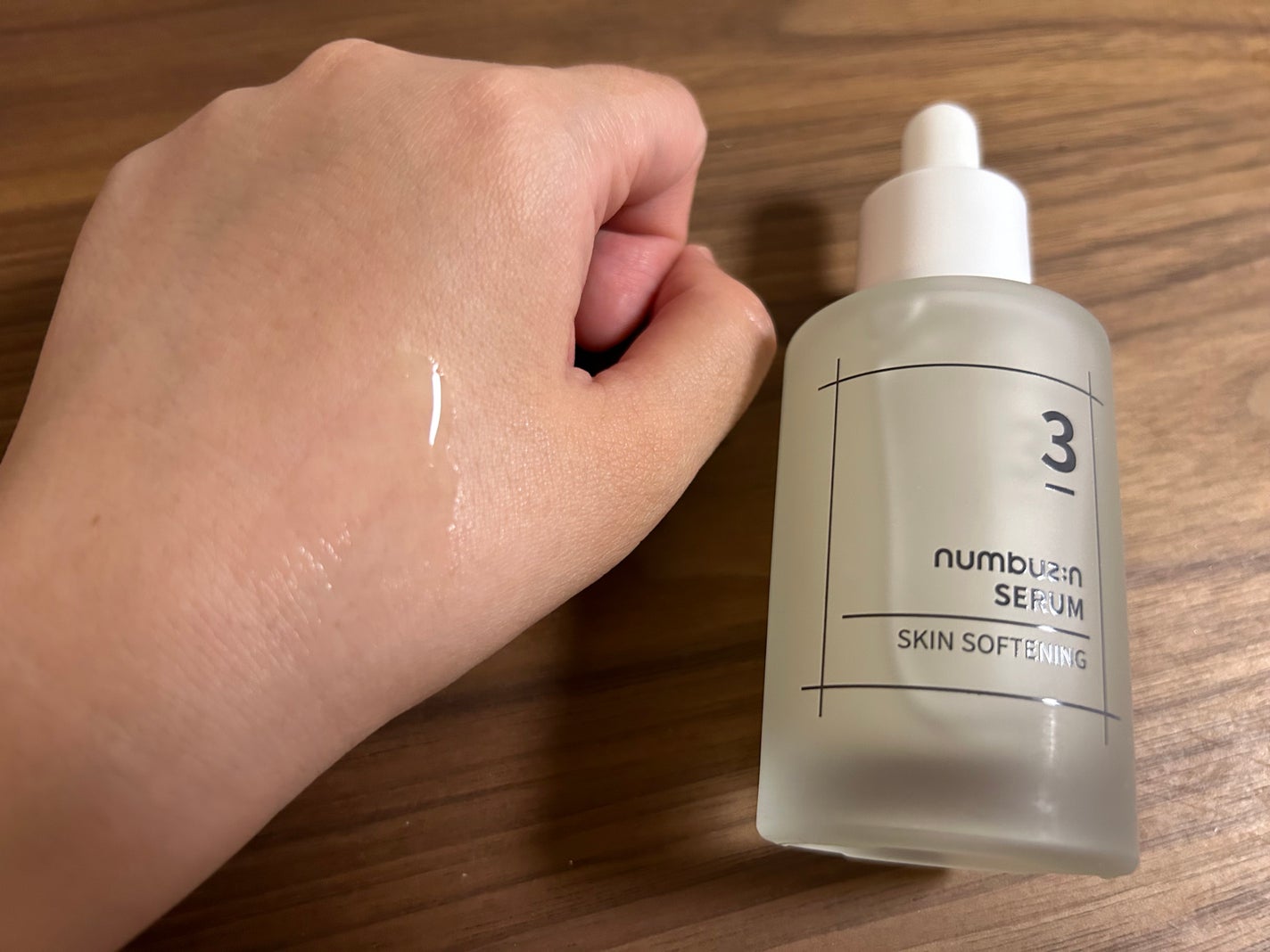 3番 すべすべキメケアセラム/numbuzin/美容液を使ったクチコミ(3枚目)