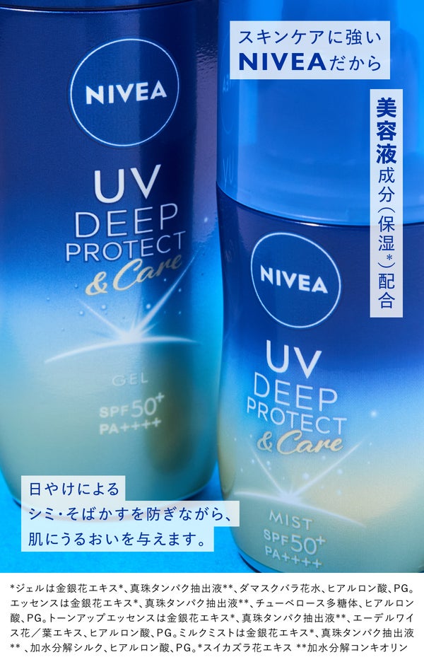 UV対策に革命を!ニベアの日やけによるシミ予防UVが大改良&新ミルクミスト誕生の画像
