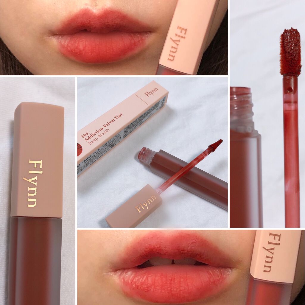 アディクション ベルベットティント 206 ディープブレス/Flynn/リップティントを使ったクチコミ（2枚目）