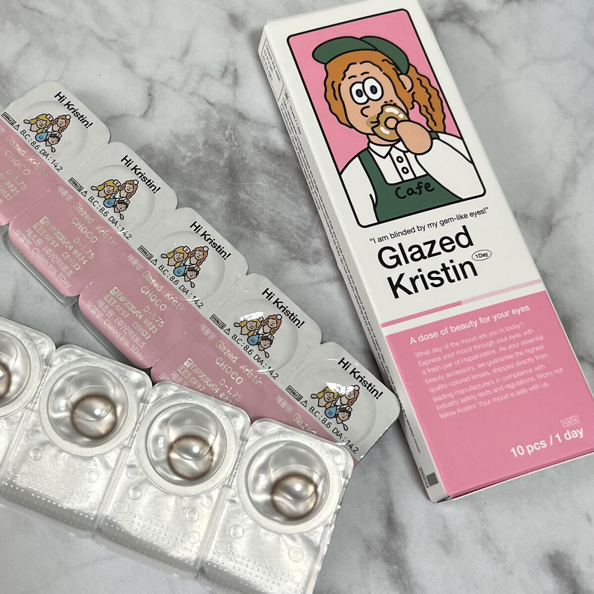 Glazed Krirtin/Hapa kristin/カラーコンタクトレンズを使ったクチコミ（2枚目）