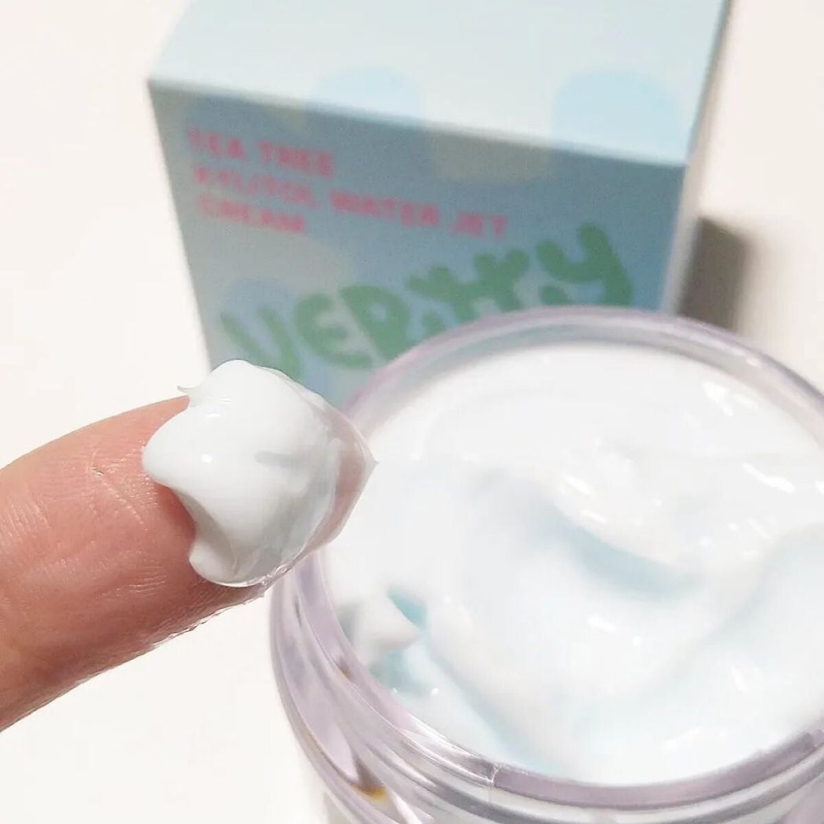 ティーツリーキシリトールウォータージェットクリーム/Vertty/フェイスクリームを使ったクチコミ(2枚目)