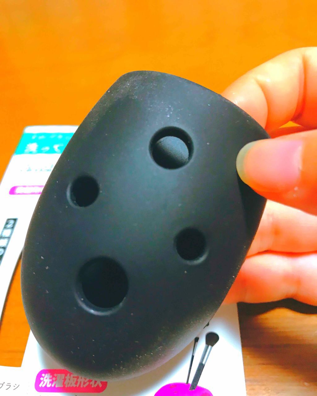 ブラシクリーナー/セリア/その他化粧小物を使ったクチコミ（2枚目）