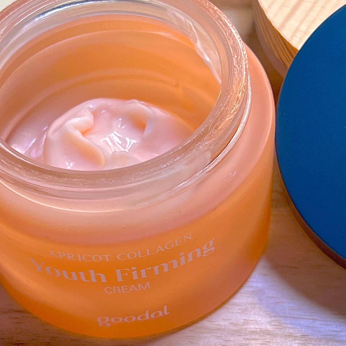 グーダルアプリコットコラーゲン弾力クリーム/goodal/フェイスクリームを使ったクチコミ(2枚目)