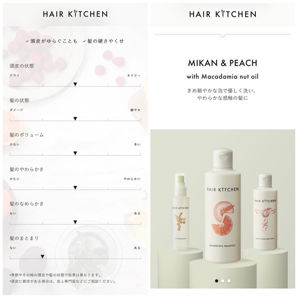 hairkitchen ホームケア ミニボトルセット/HAIR KITCHEN/サロンシャンプーを使ったクチコミ(3枚目)