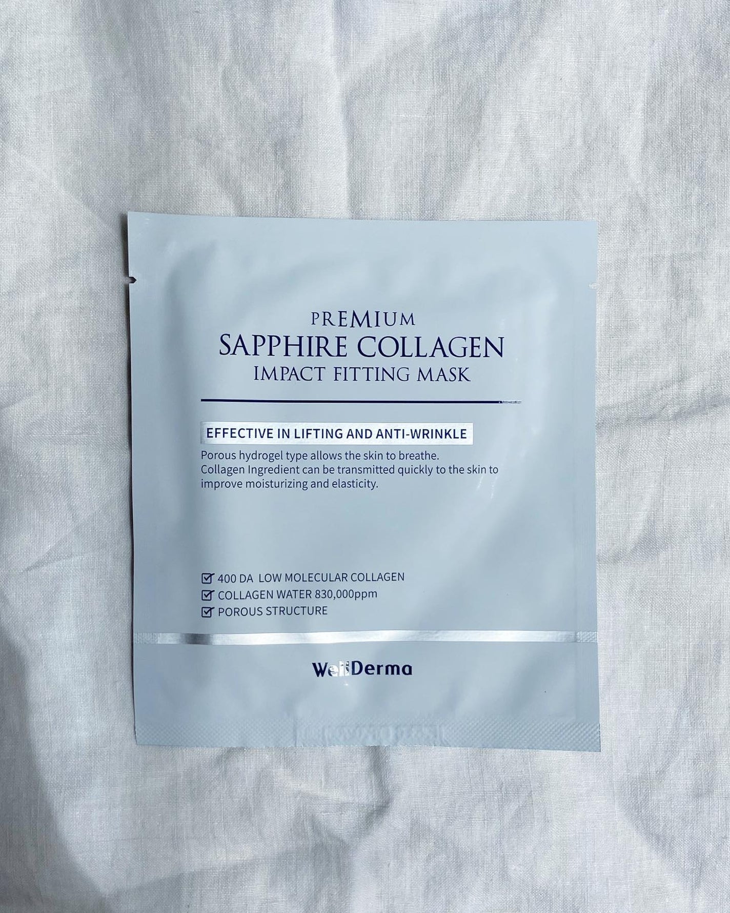 サファイア コラーゲン ハイドロ エッセンシャル マスクパック/WellDerma/シートマスク・パックを使ったクチコミ(4枚目)