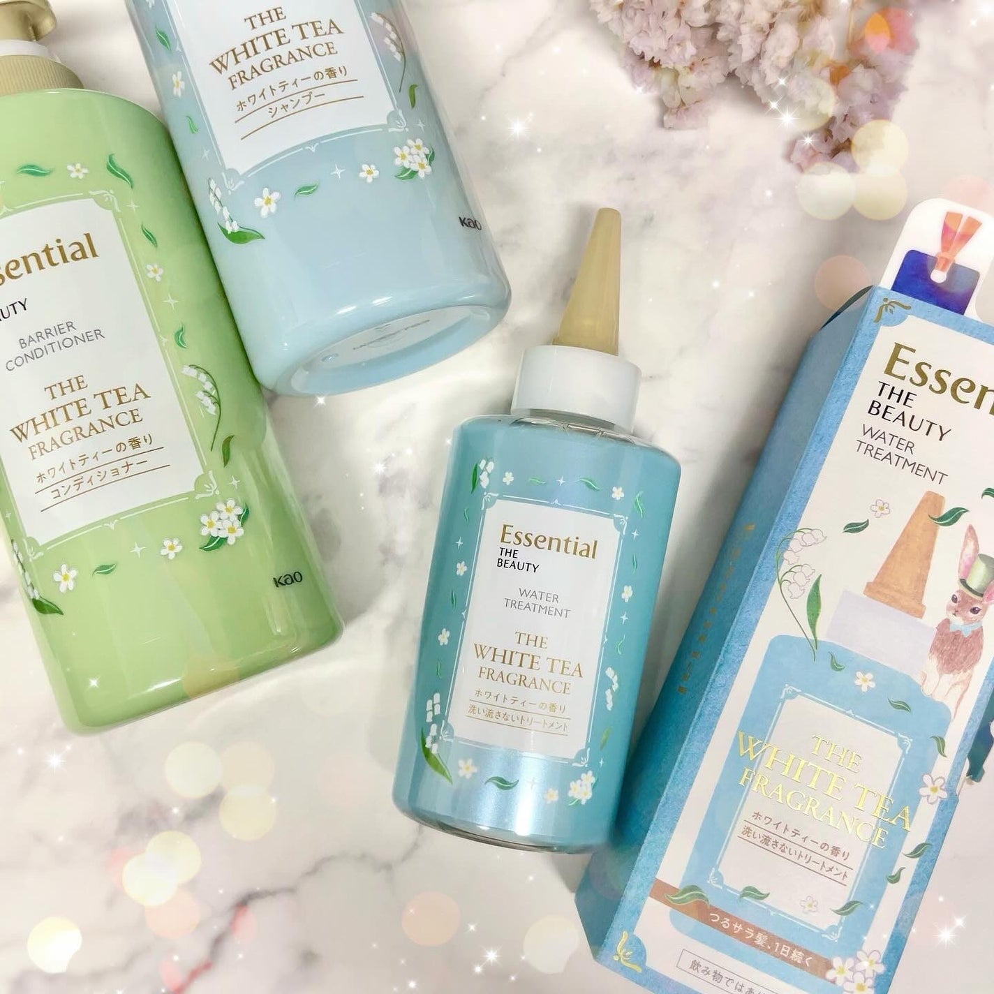 エッセンシャル ザビューティ 髪のキメ美容ウォータートリートメント ホワイトティーの香り/エッセンシャル/アウトバストリートメントを使ったクチコミ(8枚目)