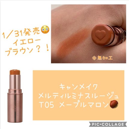 メルティールミナスルージュ(ティントタイプ)/キャンメイク/リップティントを使ったクチコミ(1枚目)