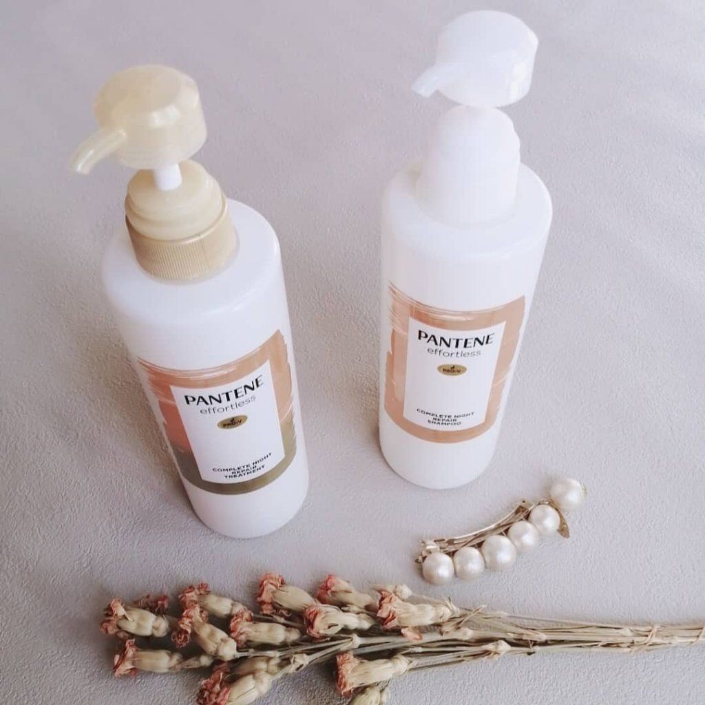 パンテーン エフォートレス コンプリートナイト リペアー シャンプー／トリートメント/パンテーン/市販シャンプーを使ったクチコミ（1枚目）