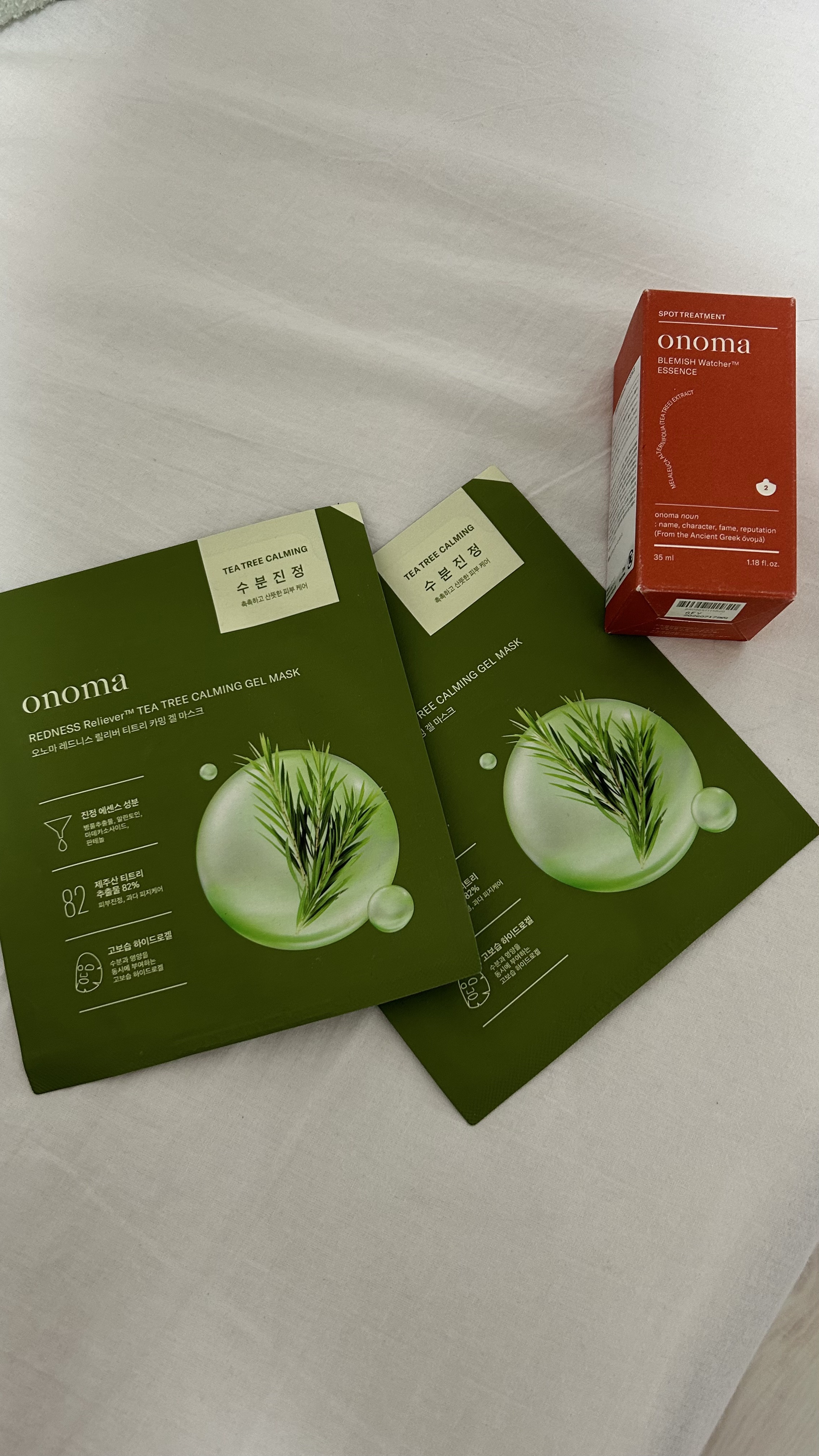 レッドネスリリーバーティーツリーカーミングゲルマスク/onoma/シートマスク・パックを使ったクチコミ（1枚目）