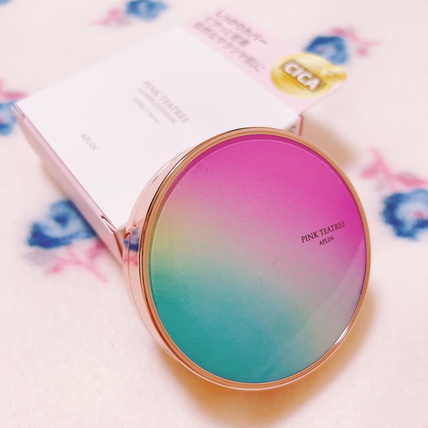 ピンクティーツリーカバークッション/APLIN/クッションファンデーションを使ったクチコミ（2枚目）