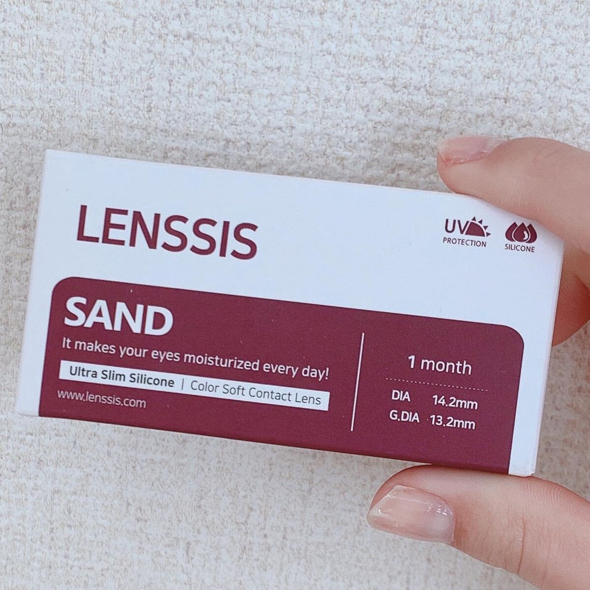 サンドシリーズ サンドオリーブ/LENSSIS/カラーコンタクトレンズを使ったクチコミ（3枚目）