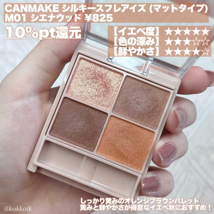 パーフェクトマルチアイズ/キャンメイク/アイシャドウパレットを使ったクチコミ(6枚目)