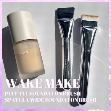 Spatula Wide Foundation Brush/WAKEMAKE/メイクブラシを使ったクチコミ（1枚目）