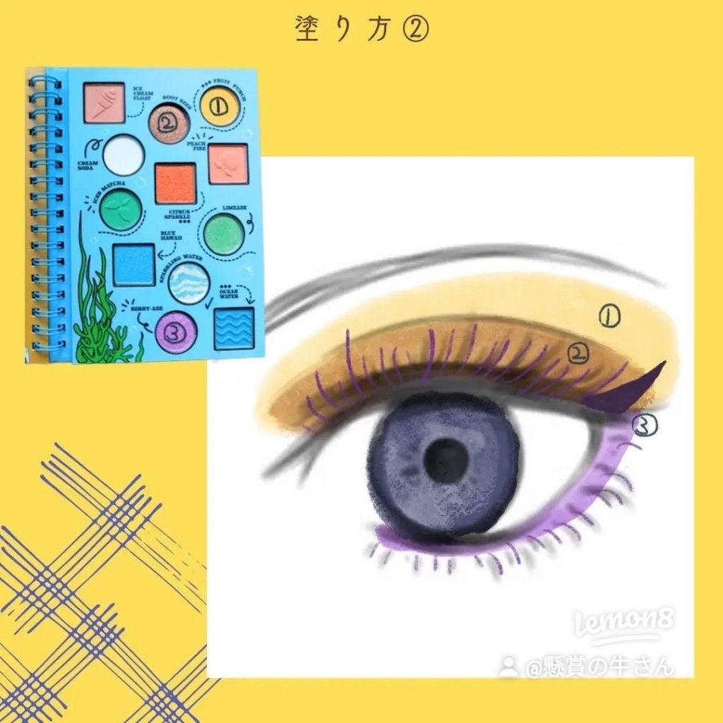 cowcow on LIPS 「SHEINSHEGLAMVacationDazeアイシャドウパ..」(3枚目)