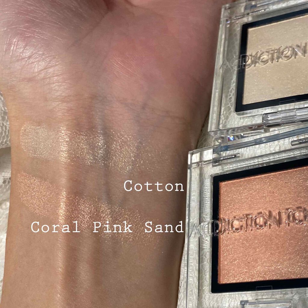 アディクション ザ アイシャドウ パール 001P Cotton/ADDICTION/単色アイシャドウを使ったクチコミ（3枚目）