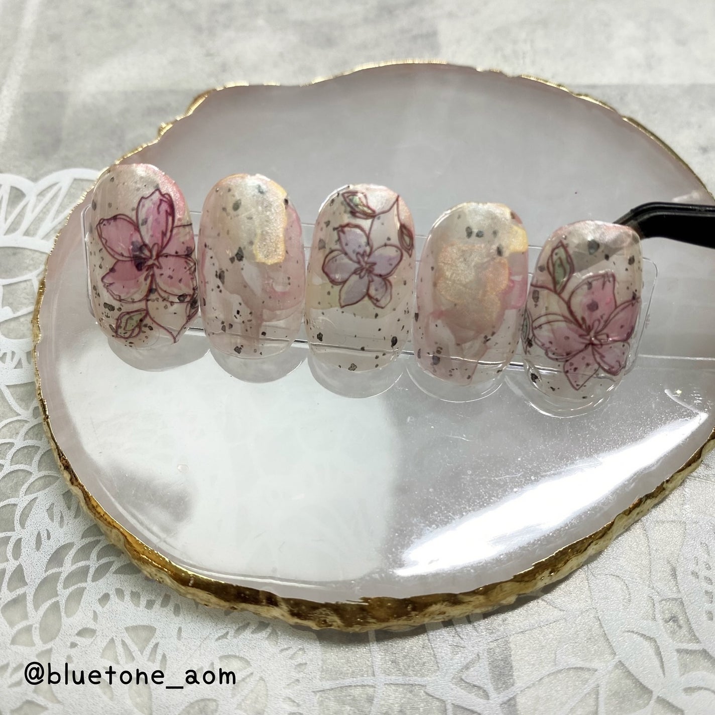 ネイルシール/SHEIN/ネイルシールを使ったクチコミ(4枚目)