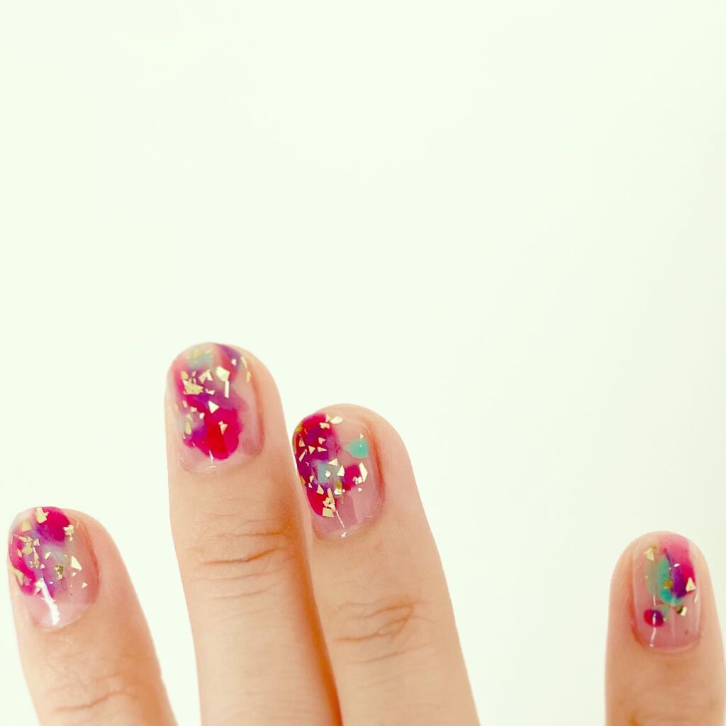 ネイルホリック Lagoon color GR714/ネイルホリック/マニキュアを使ったクチコミ（2枚目）