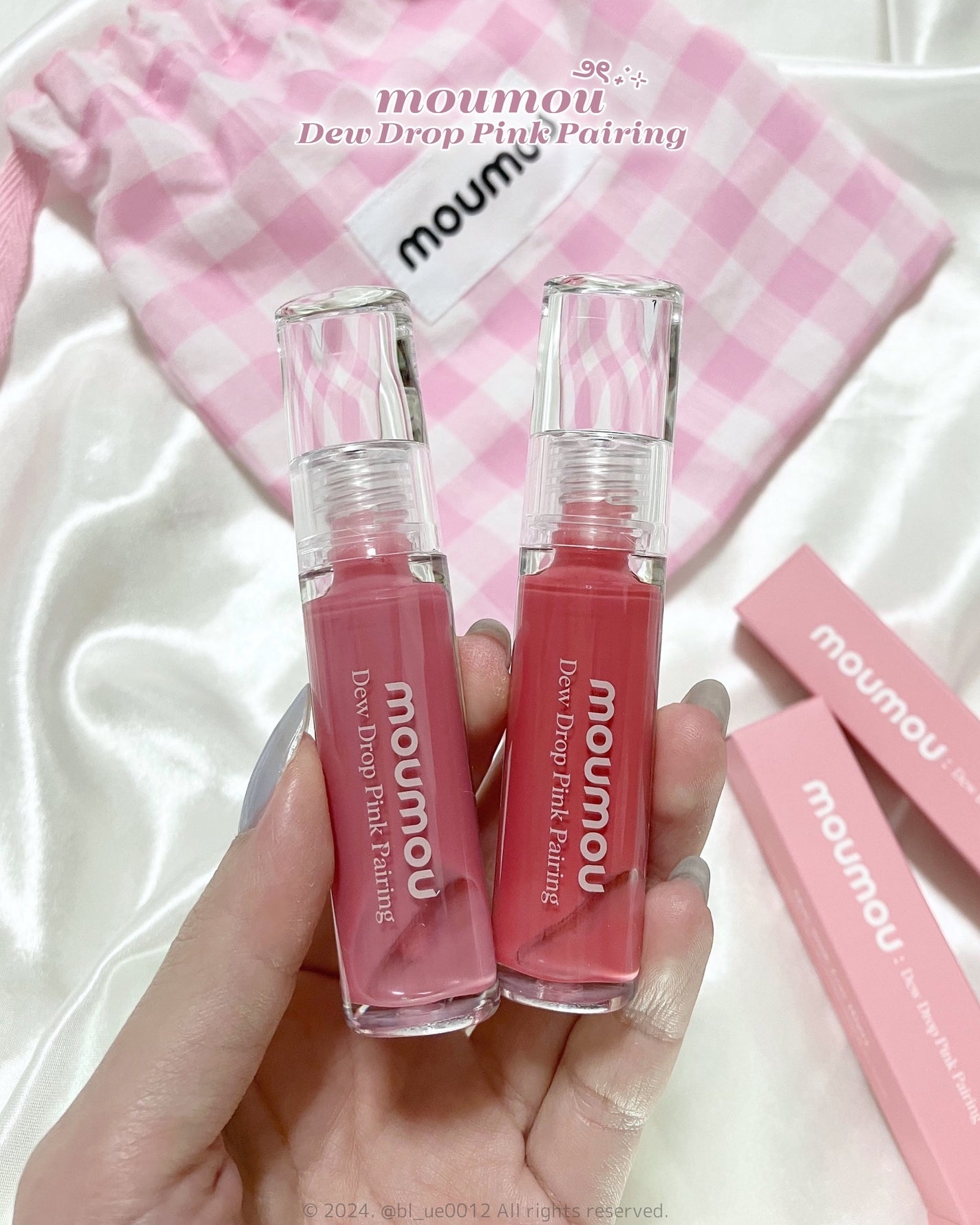 Dew Drop Pink Pairing/moumou/リップグロスを使ったクチコミ(2枚目)