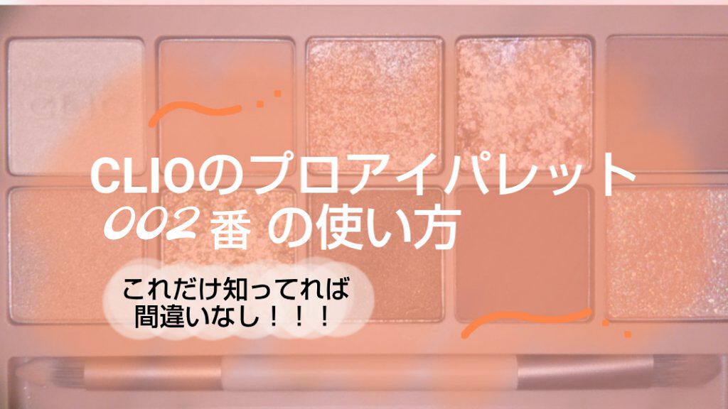 プロ アイ パレット/CLIO/アイシャドウパレットを使ったクチコミ（1枚目）