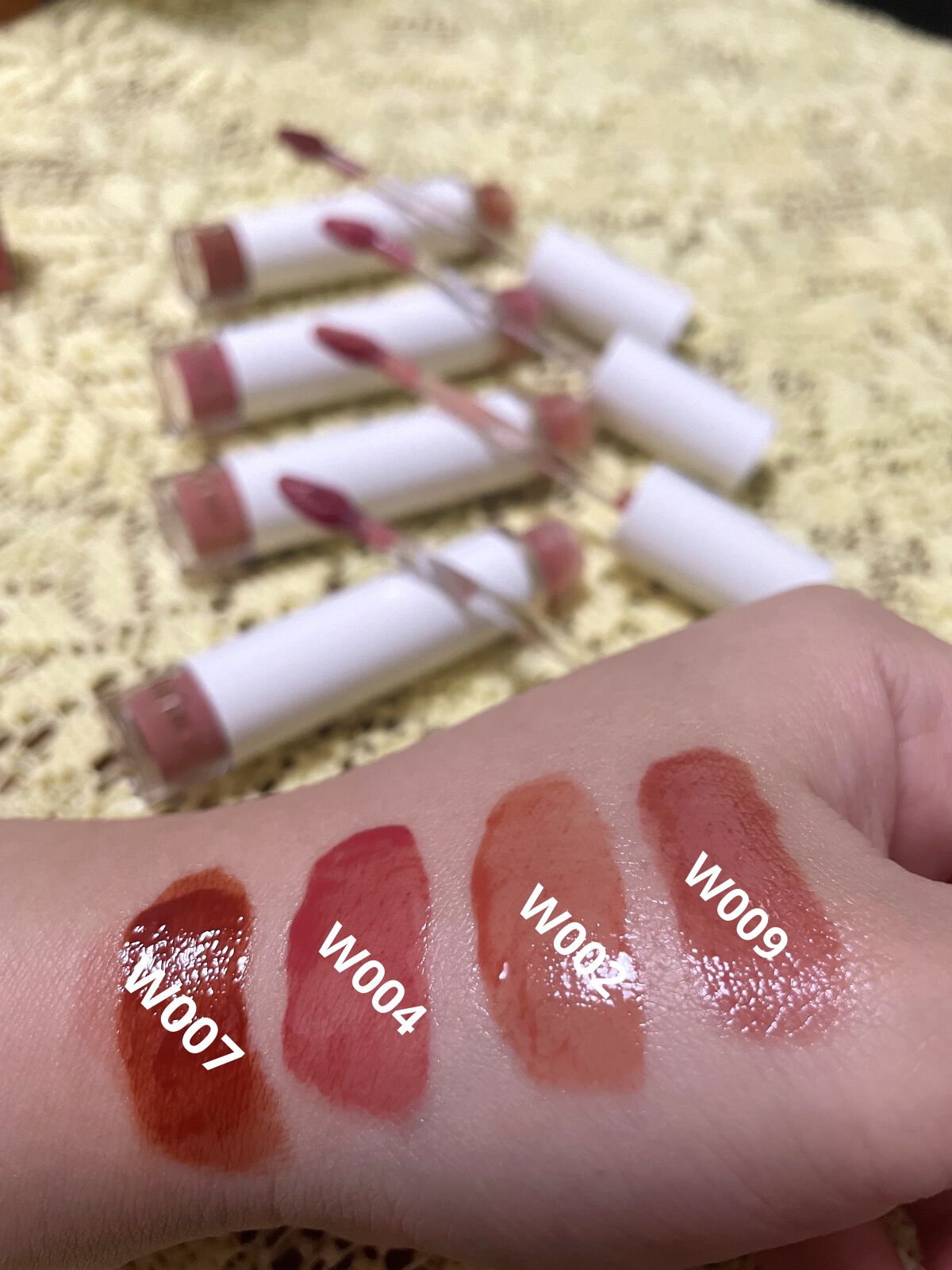 ムードインハンサーウォーターリキッドグロウ/hince/口紅を使ったクチコミ（3枚目）