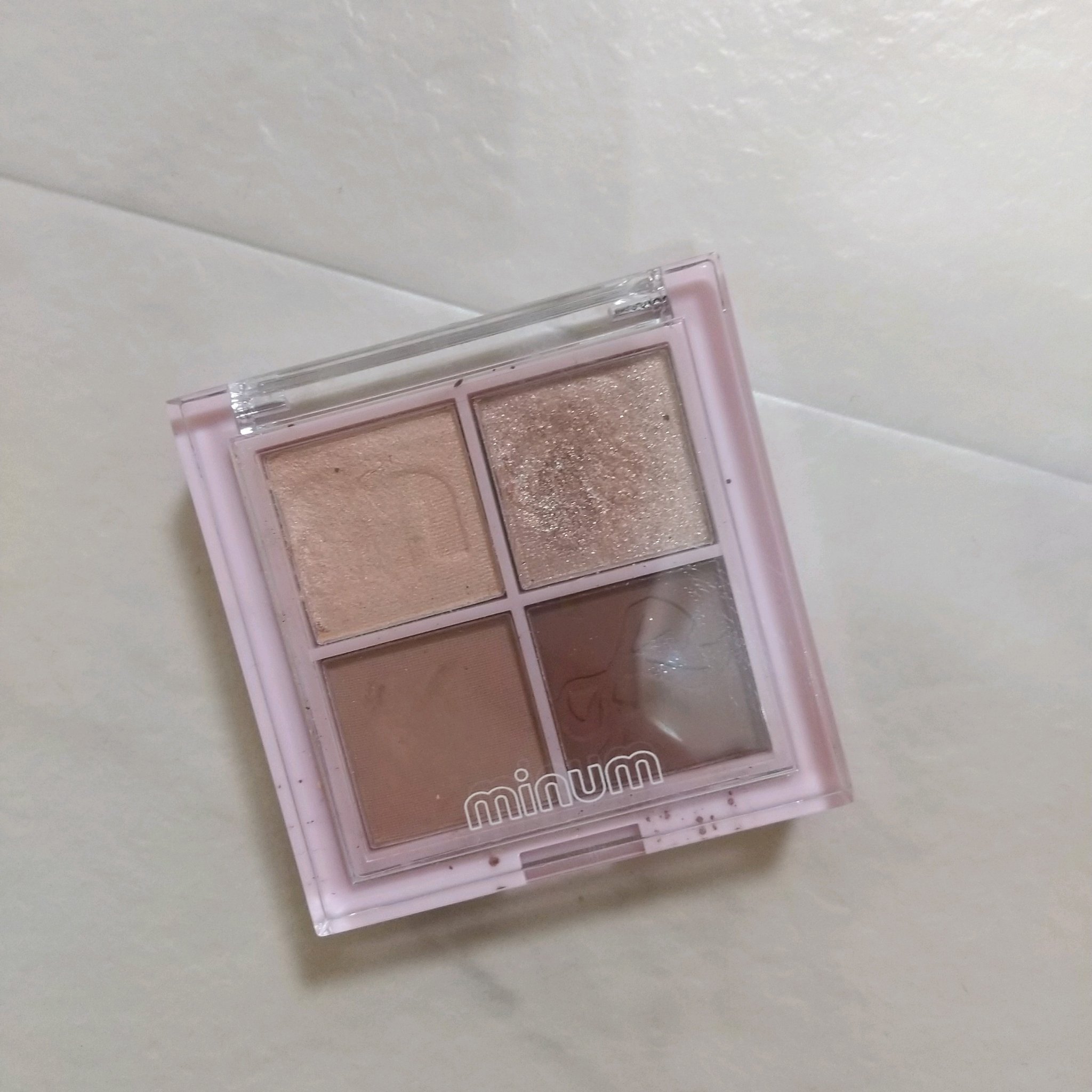 バブアイカラーパレット 01 バニラマカロン/minum/アイシャドウパレットを使ったクチコミ（1枚目）