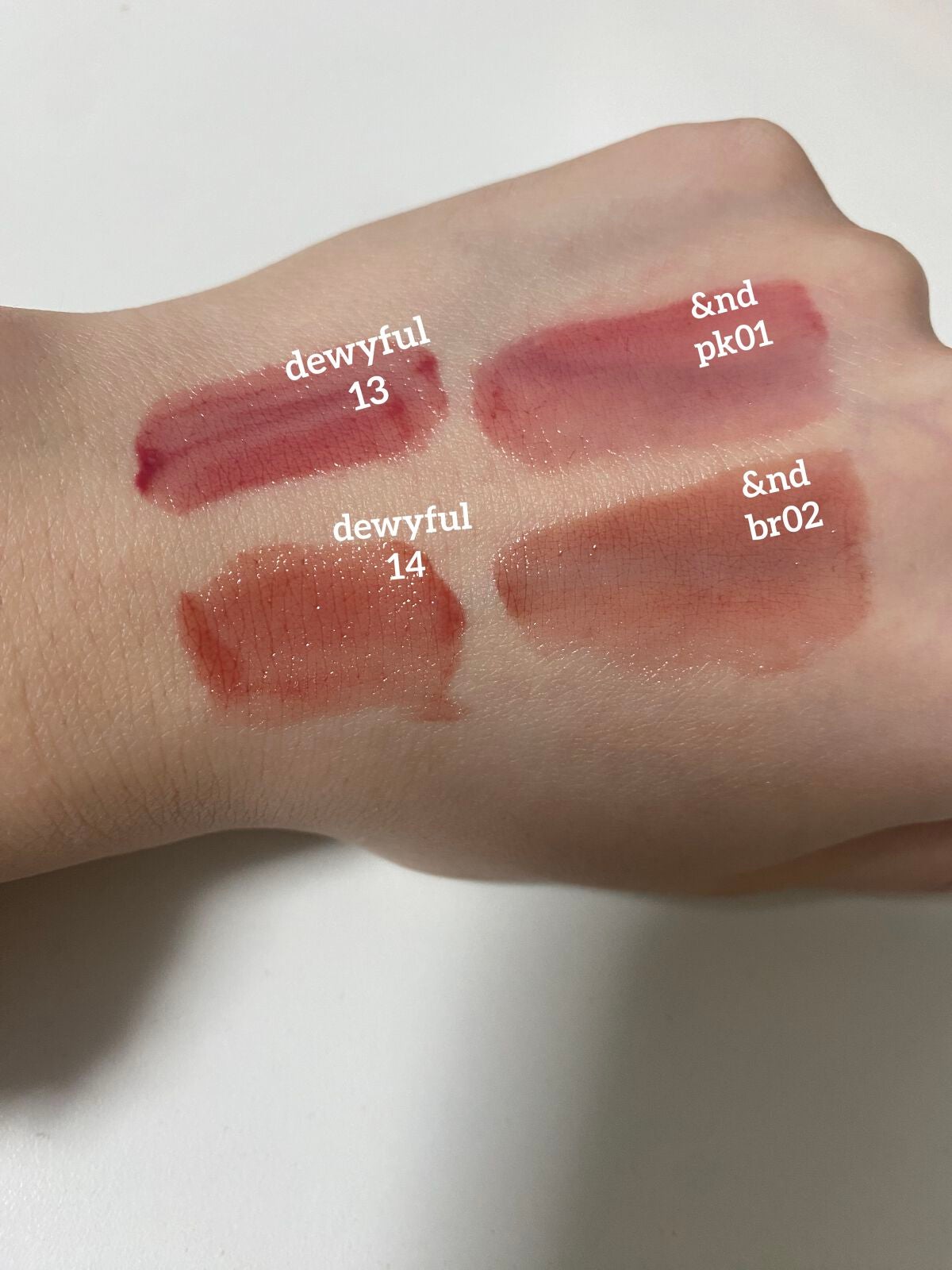 アンドバイロムアンド グラッシーボムティント/&nd by rom&nd/リップティントを使ったクチコミ(2枚目)