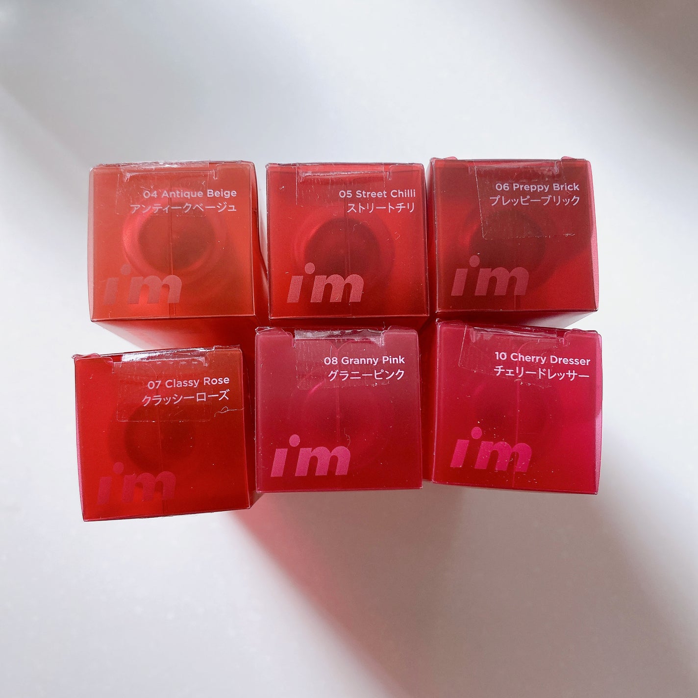 リップシルエットマットベルベットティント/i’m meme/リップティントを使ったクチコミ(5枚目)