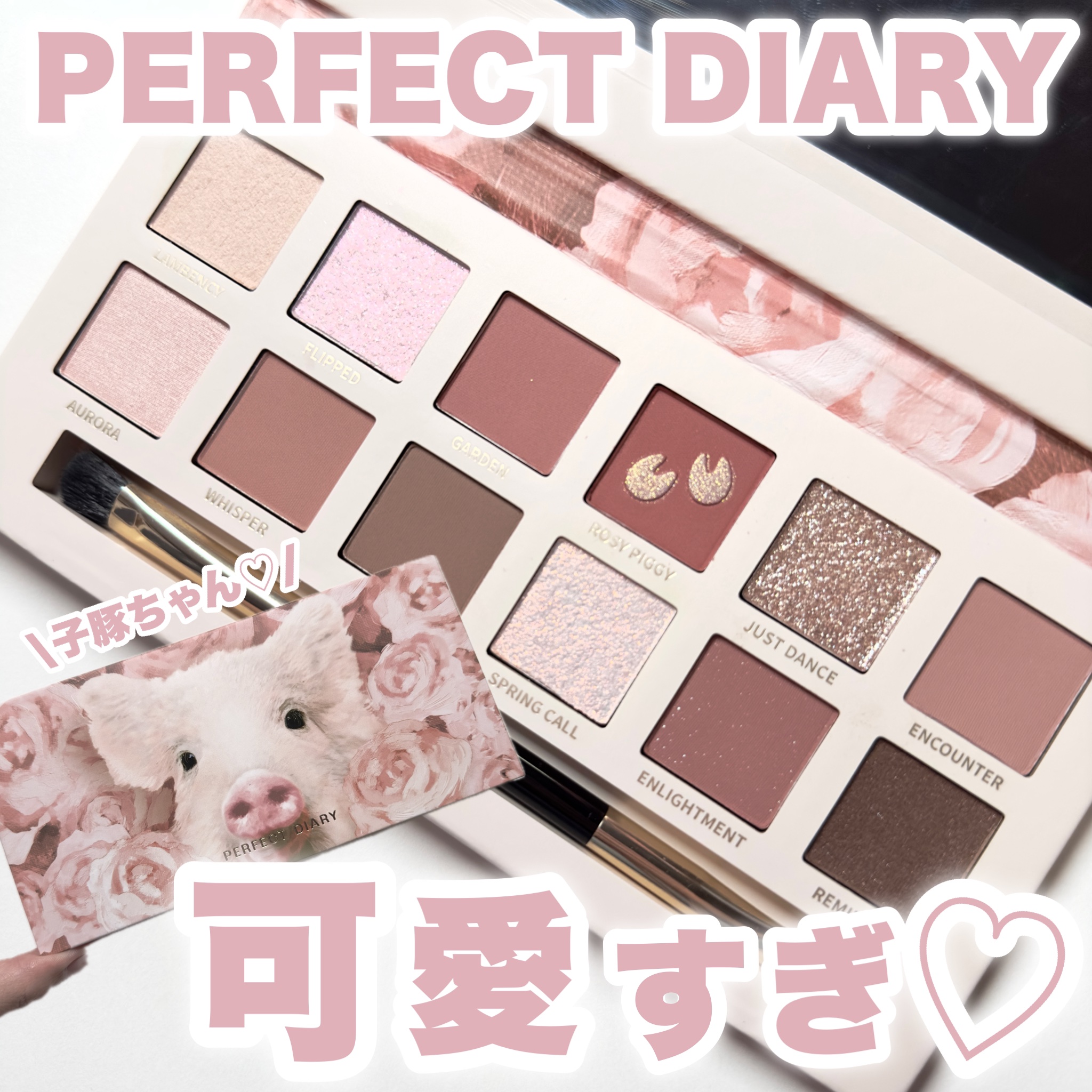 エクスプローラ12色 動物アイシャドウパレット/PERFECT DIARY/アイシャドウパレットを使ったクチコミ（1枚目）